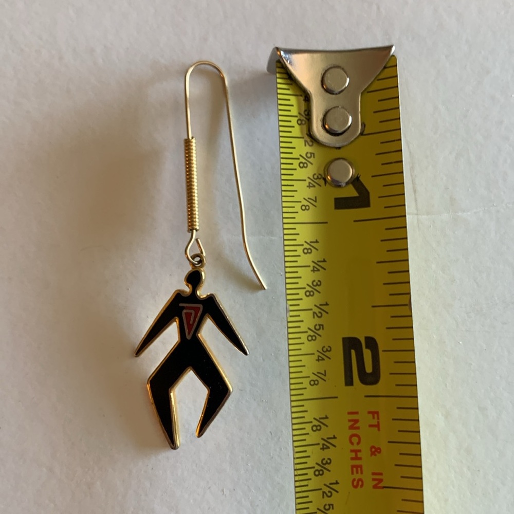 Vintage Laurel Burch Dancers Earrings people old souls - Picture 4 of 4